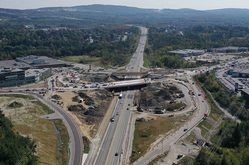 Fermeture complète de l’autoroute 410 cette fin de semaine à Sherbrooke